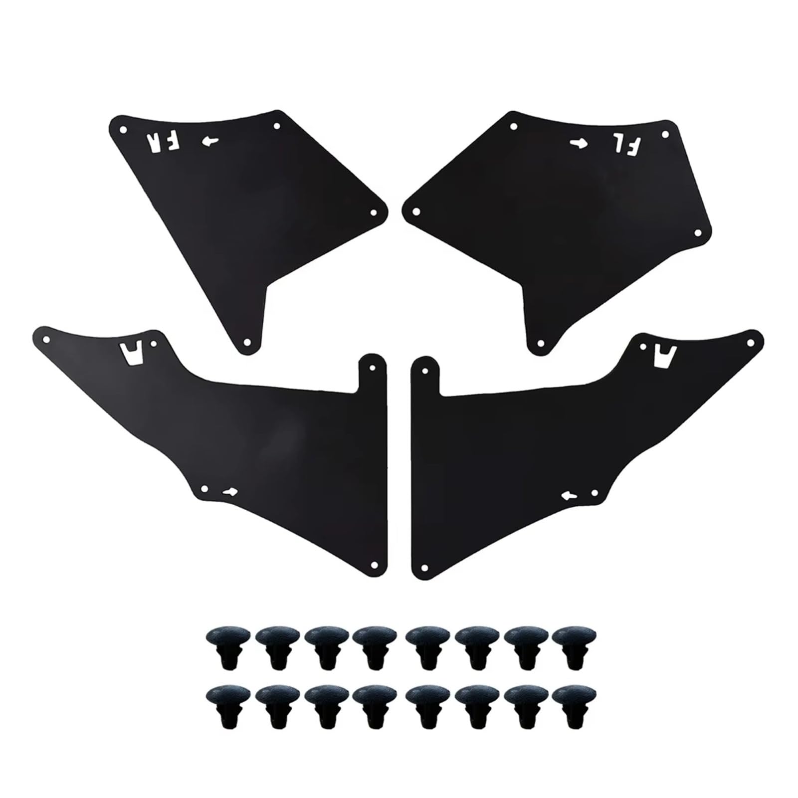 Guardabarros coche con protector contra salpicaduras para Prado J120 J150 7