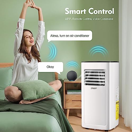 Pasapair-10000BTU-WiFi-Portable-Air-Conditioner–Portable-AC-with-RemoteApp-Control–4-in-1-AC-Unit-for-Room-with-Cooling-Dehumidifier-Fan-Sleep-Model-Efficient-and-Energy-Saving Pasapair 10000BTU WiFi Portable Air Conditioner–Portable AC with RemoteApp Control–4 in 1 AC Unit for Room with Cooling Dehumidifier Fan Sleep Model Efficient and Energy Saving
