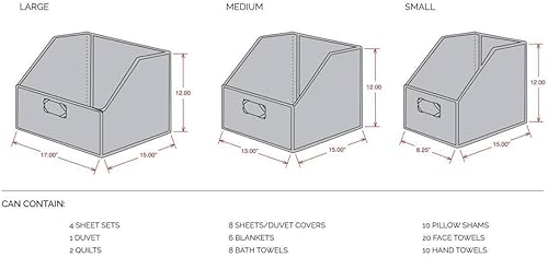 Miniatura 3 de Cajas Kangaroom para el armario de las sábanas Algodón Beige M