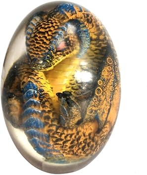 Crystal Lava Dragon Egg Dream Crystal Transparent Dragon Egg Lava Dragon Egg Crystal Eggs Decorative Lava Dragon Egg Craft Decoration Desktop Decorations for Kid and Man