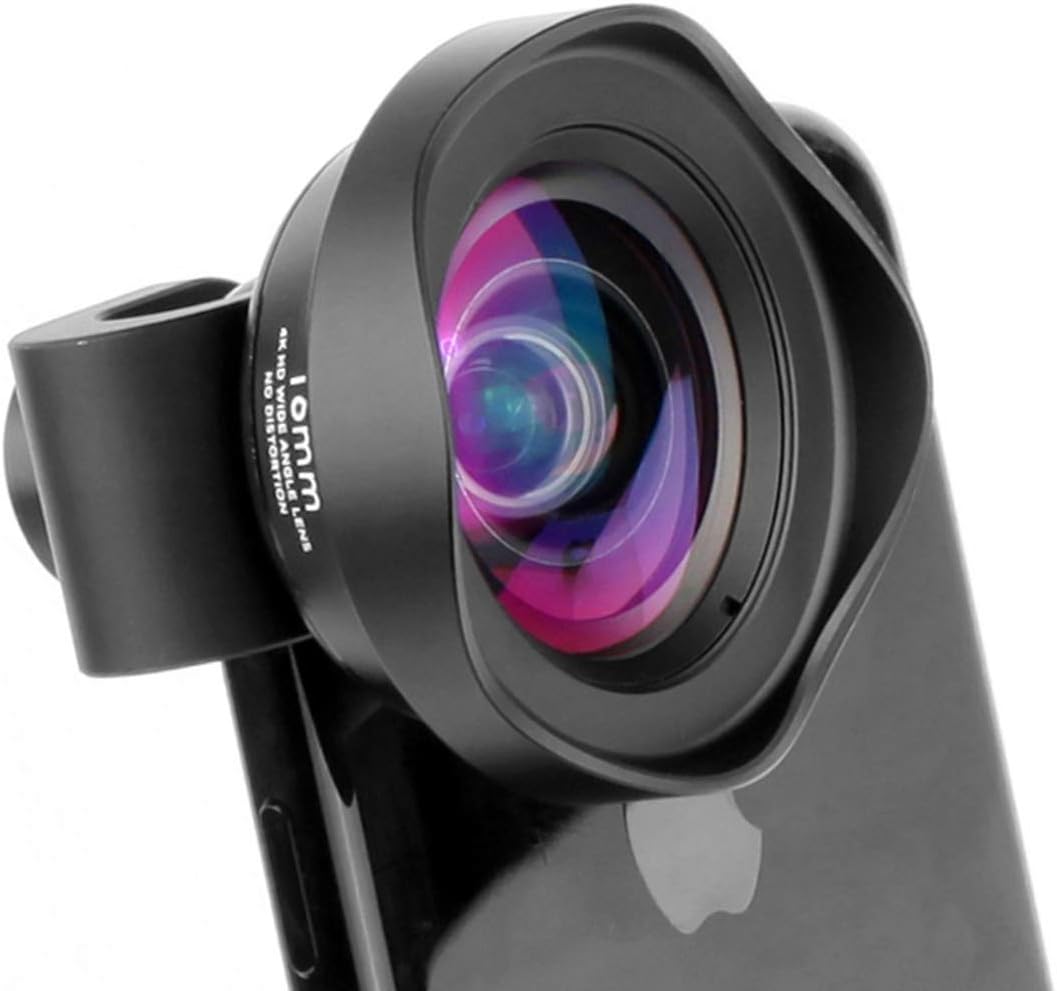 Professional 16mm Wide Angle Mobile Phone Lens - 100 Degree DSLR Effect Phone Camera Lenses Compatible iPhone Xs X 8 7 Plus Samsung s9