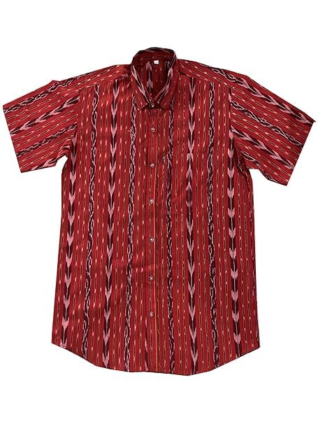 Image of Odisha Handloom 100% Pure Cotton unstitched Sambalpuri Pasapali Shirt fabric for Men /Boys Odisha Traditional kurta Soft & Breathable Natural Cotton fabric