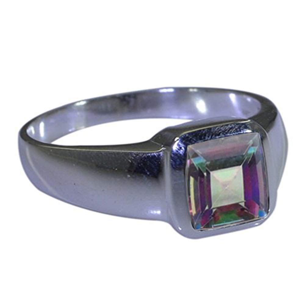 Herren-Ring aus Sterlingsilber mit natürlichen Edelsteinen, handgefertigt in den Größen 48,5 - 72,5
