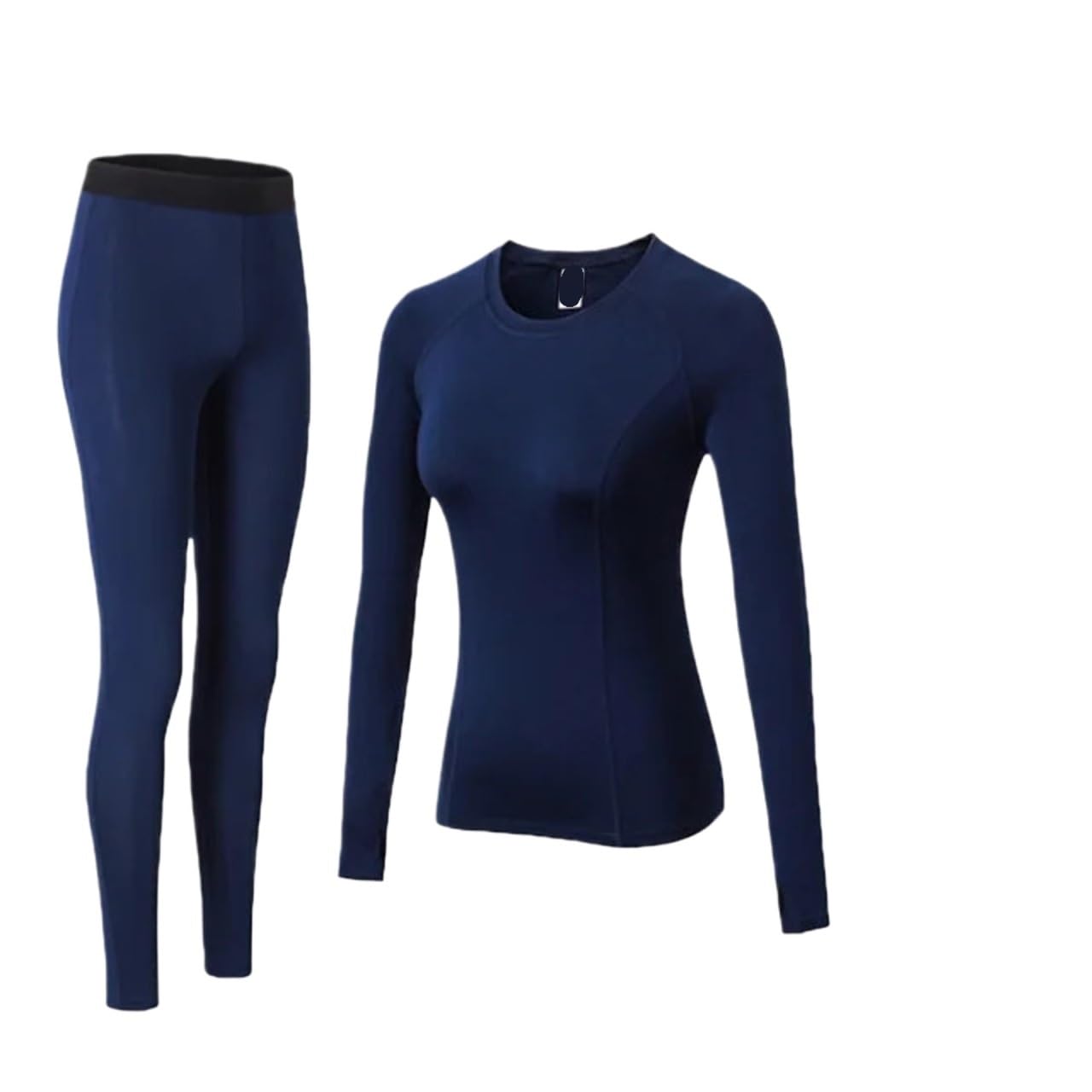 Ropa Interior térmica de Invierno for Mujer, Conjuntos Ropa Terciopelo elásticos Secado rápido, Calzoncillos Largos cálidos for para Esquí,Moto