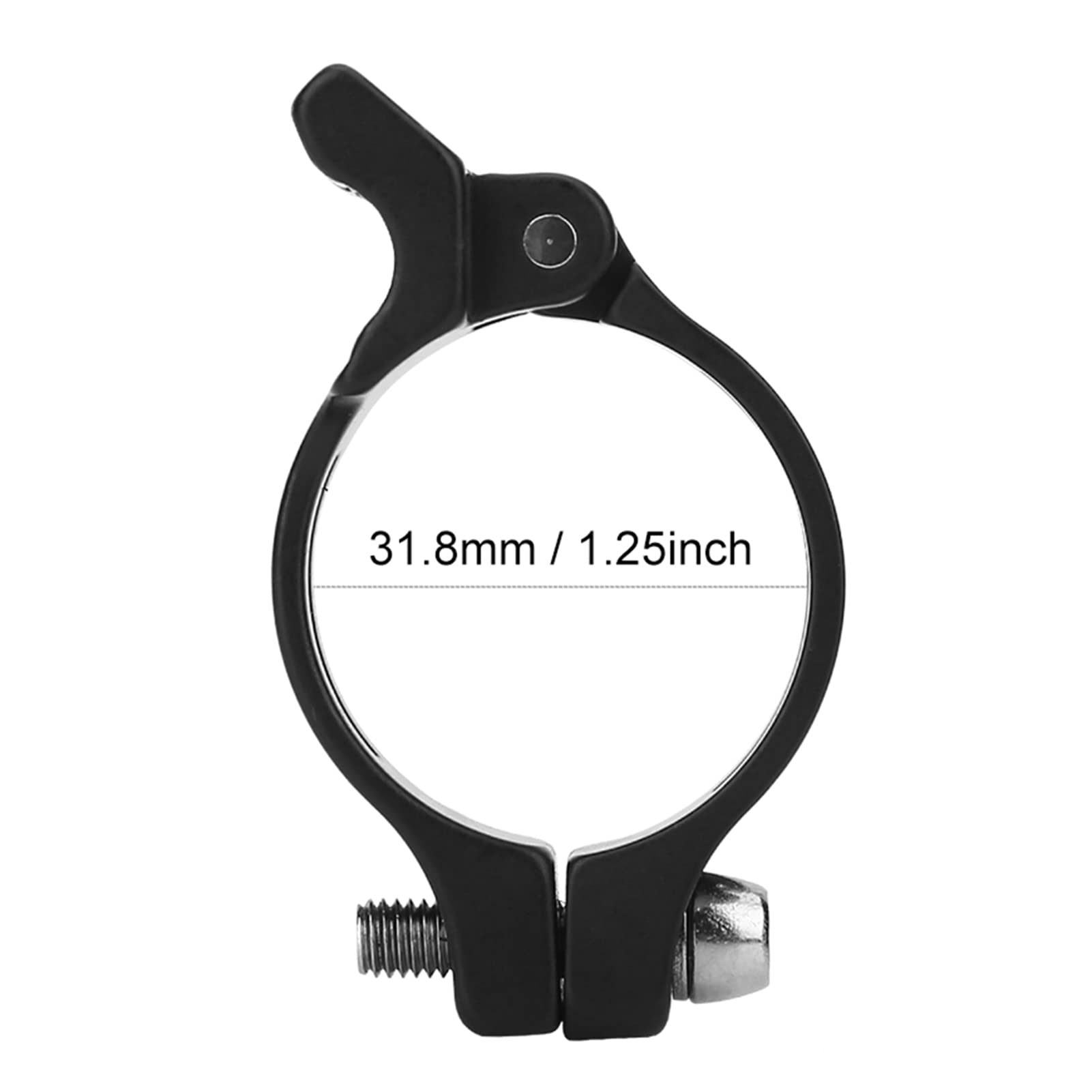 VGEBY Abrazadera del Desviador Delantero, 2 Tama?os Bicicleta Bicicleta Abrazadera del Desviador Delantero Adaptador Clip Accesorio de Ciclismo(31.8mm-Negro) Bicicletas Y Repuestos