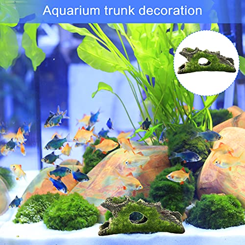 Tronco Artificiale per Acquario, 2Pz Troncos Decorazione dell'acquario per Nascondere Pesce e Gamberetti, Decorazioni dell'albero dell'acquario Usa la Forma della Grotta e Tronco Artificiale in Resina - Image 7