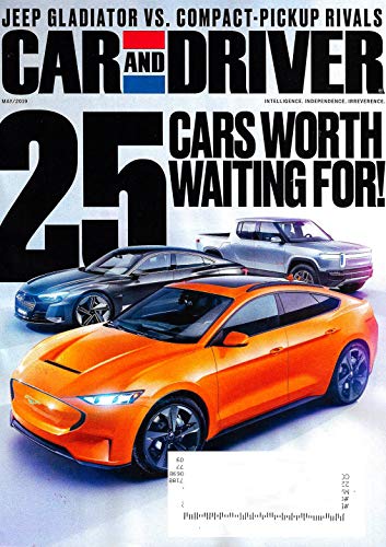 CAR-AND-DRIVER-Magazine-May-2019-MUSTANG-EV-CROSSOVER-AUDI-E-TRON-GT-RIVIAN-R1T-Cover | A2Z Store NZ