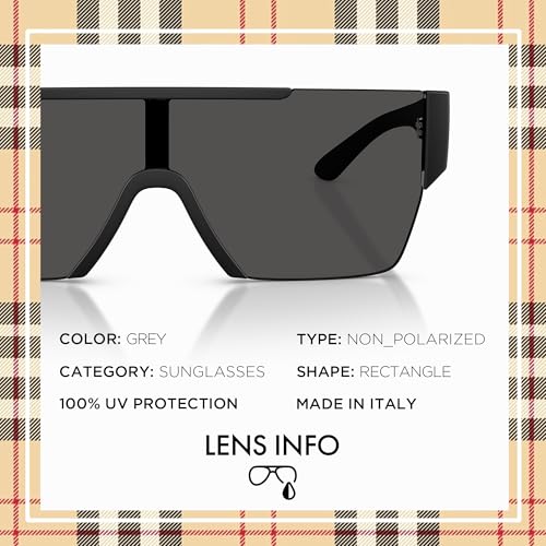 BURBERRY BE4291 Rectangle Shape Nylon Sunglasses with eSHADES Luxury Eyewear Kit Bundle4