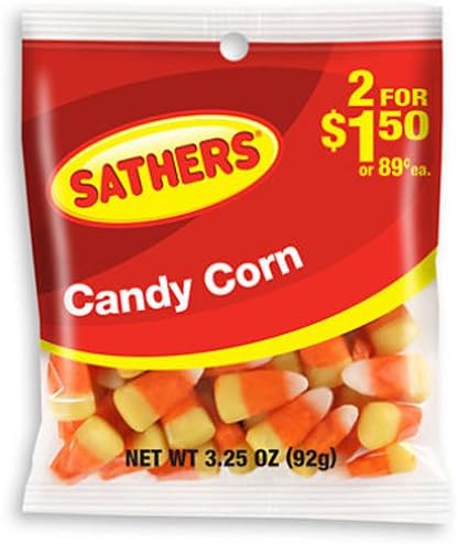 Sathers Candy Corn Bag 85g/3oz x5 Bags
