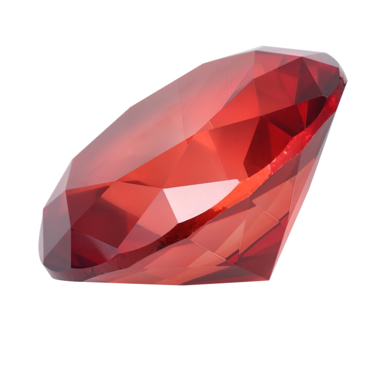 Diamant rouge cristal 80 mm décoration d'intérieur et fête