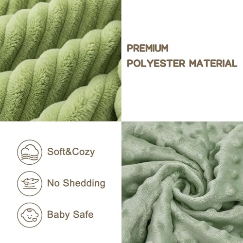 Image of Baby Security Blanket for Boys and Girls Lovey Frog 15 Inch Green