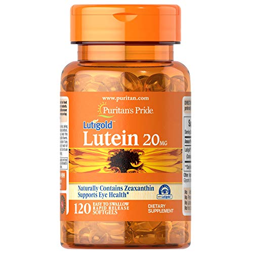 Puritan's Pride Lutein 20 mg with Zeaxanthin Softgels, Supports Eye Health, 120 Count #1