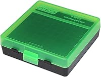 Vista 6 de MTM Caja de munición con tapa abatible para 100 balas calibre 38/357 (Azul claro)