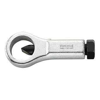 Stahlwille 71250012 Nut Splitters, Size 2, 19-27mm Nut Range, 60 N m Max Torque, Zinc-Plated Mechanical Nut Splitter for Seized or Overtightened Nuts up to Class 8, Made in Germany