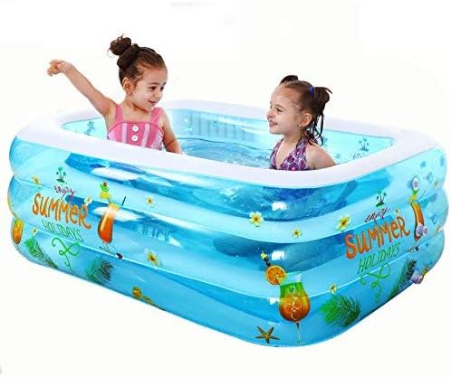 Bathtub Children's bathtub Inflatable bathtub XIMINS Family Inflated Swimming Pool Fold Outdoor Oversized Child Thicker Play Pool Adult Home Ball Pool Baths Bath Cylinder Bath Pots Originality (Size