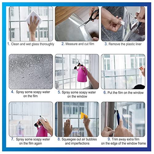 Image of Black 35% Window Film Vinyl widnow Film for Home Static Cling Sun Blocking Anti UV Reflective Window Tint for Home and Office (20 x 280 INCH, 35% Black Film)