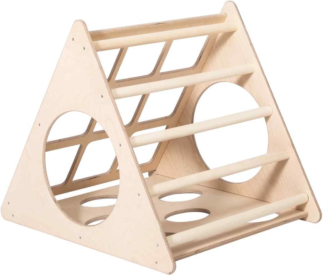 Climbing Triangle with a ramp, Montessori triangle climber, Montessori climber, climbing frame, children indoor play gym,