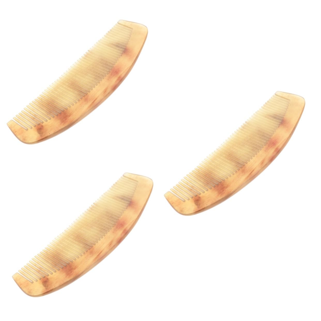 pettini per Capelli， 2pcs Woman Comb Hair Styling Comb Fine Tooth Comb Natural Horn Comb Anti-Static Comb Hairbrush Mens Hair Brush Teasing Combs for Women Combs(As Shownx2pcs,Size 9x2pcs)
