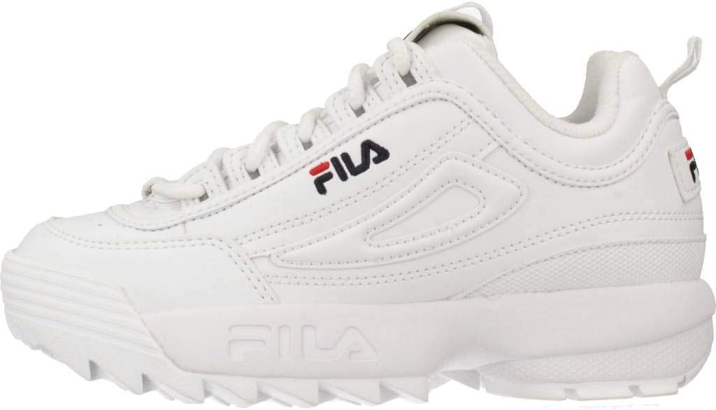 FILA Unisex Kids’ Disruptor kids Sneaker, White (White), 3 UK image 2
