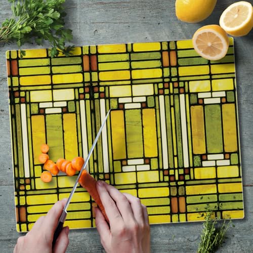 Tabla de cortar rectangular de vidrio templado 15 x 12 pulgadas miniatura 4