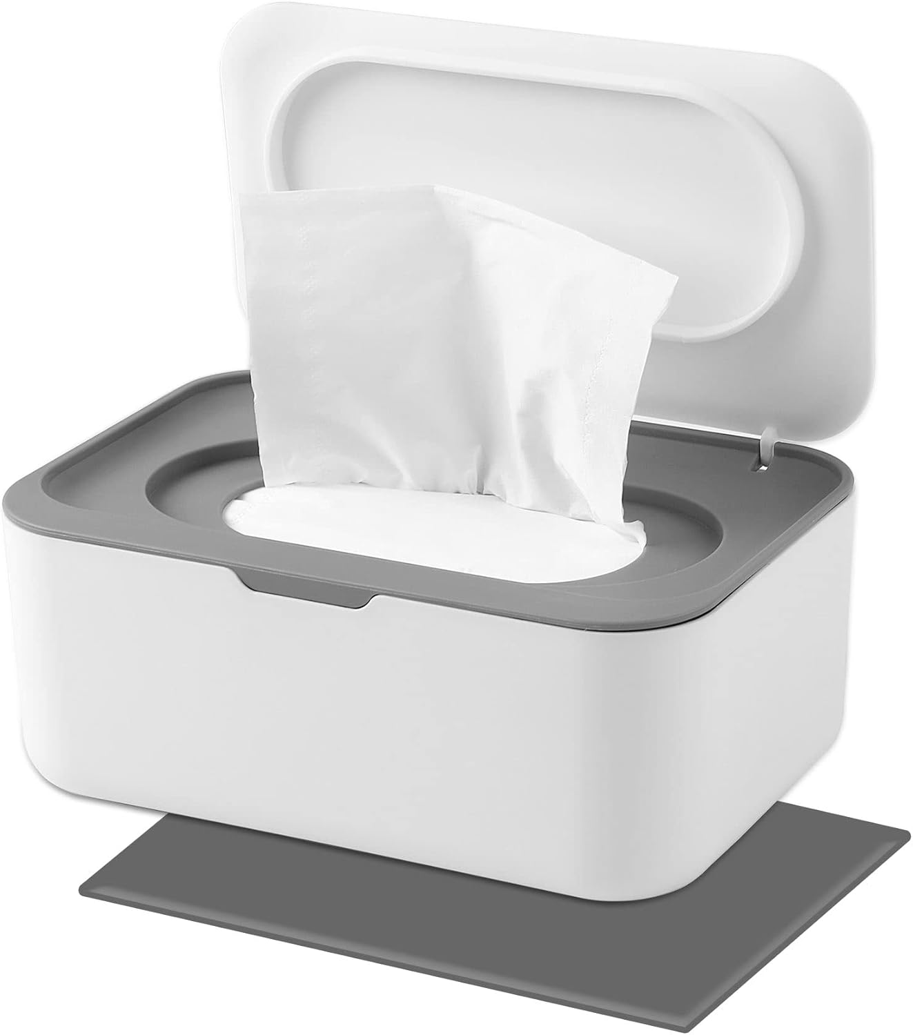 SANNIX Wipes Dispenser with Silicone NonSlip Pad Large Capacity Baby