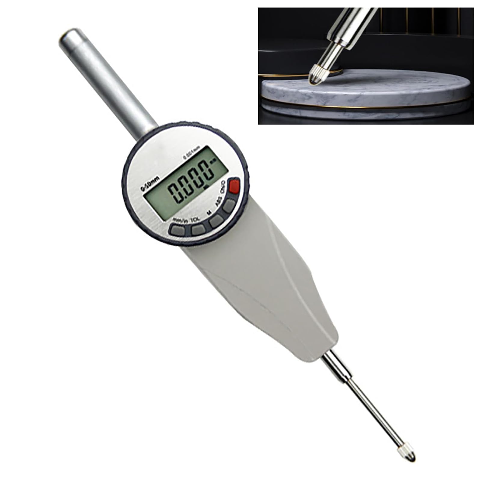 Tragbarer Oberflächenrauheits-Tester, Oberflächenrauheitstester Mit LCD-Anzeigebildschirm, Bereich 0-6.5/12.7/25/50 Mm, Genauigkeit 0,001 Mm, Hochpräzisen Industriemesswerkzeuge