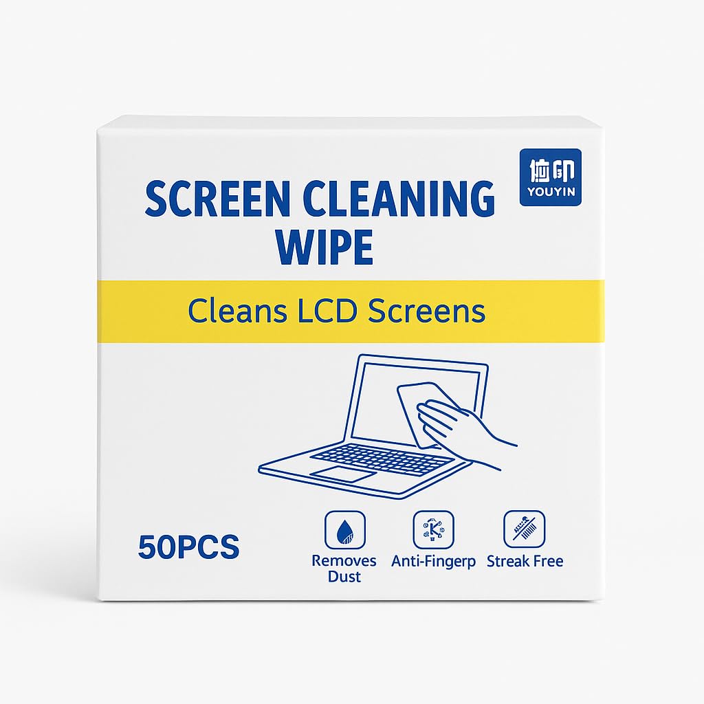 Wet Dry Wipes Pre-Moistened Lens Cleaning Wipes for Spectacles, Binoculars, Mobiles, Tablets, Laptops, LCD Display, Cameras Set(Pack of 1)(50 PCS)
