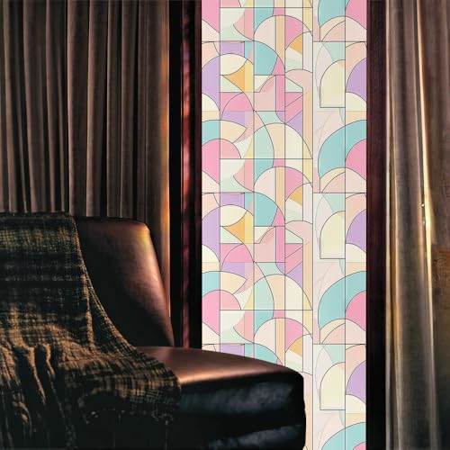 Vinilo Decorativo Abstracto Azul Rosa 15.7x118 in miniatura 2