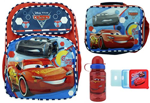 lightning mcqueen backpack and lunchbox