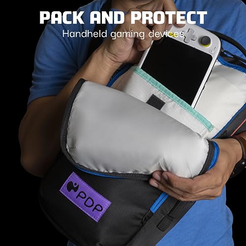 Image of PDP Rival Crossbody Gaming Bag, Travel Sling Shoulder Backpack for Laptops, Nintendo Switch, Steam Deck, iPads and Tablets