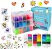Fuse Beads, 25,000 pcs Fuse Beads Kit 26 Colors 5MM, Including 127 Patterns, 4 Big Square Pegboards, 1 Heart Pegboards, 1 Flower Pegboards, Ironing Paper, Tweezers, Perler Beads Compatible by INSCRAFT