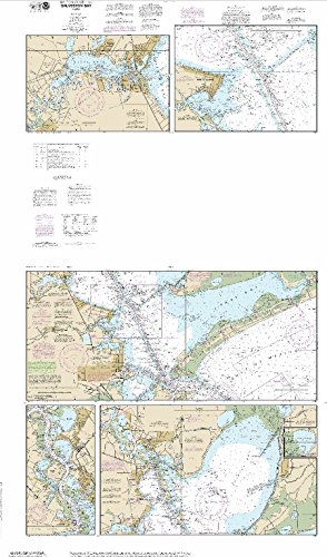 Paradise Cay Publications, Inc. NOAA Chart 11326: Galveston Bay (Traditional Paper) 36 x 60