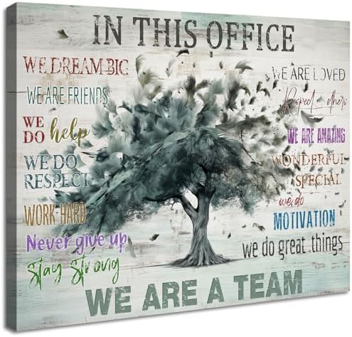 DUO AI HOME Framed Inspirational Wall Art for Office Decor