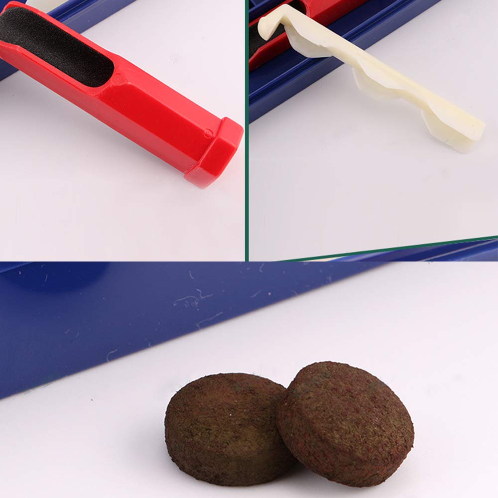 Kit De 10 Pointes De Queue De Billard + 10 Embouts En Cuir Synthétique Marron – Pour Remplissage Et Protection