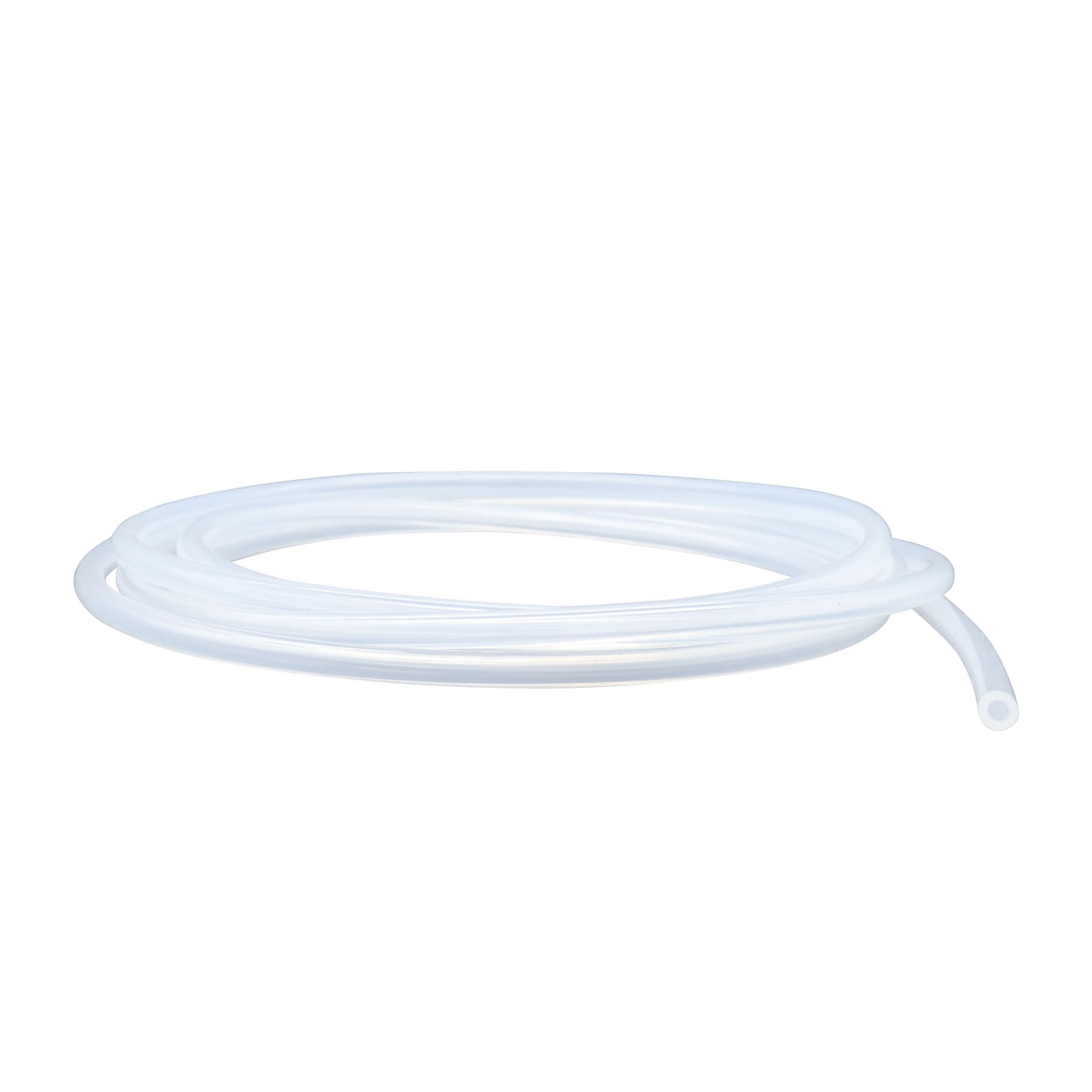 LAVMHAB Clear Silicone Tube Food Grade Hoses Size 4mm x 7mm, Length 2m (6.5ft), Thickness 1.5mm, Flexible Rubber Silicone Tubing for Air Hoses Water Pipes