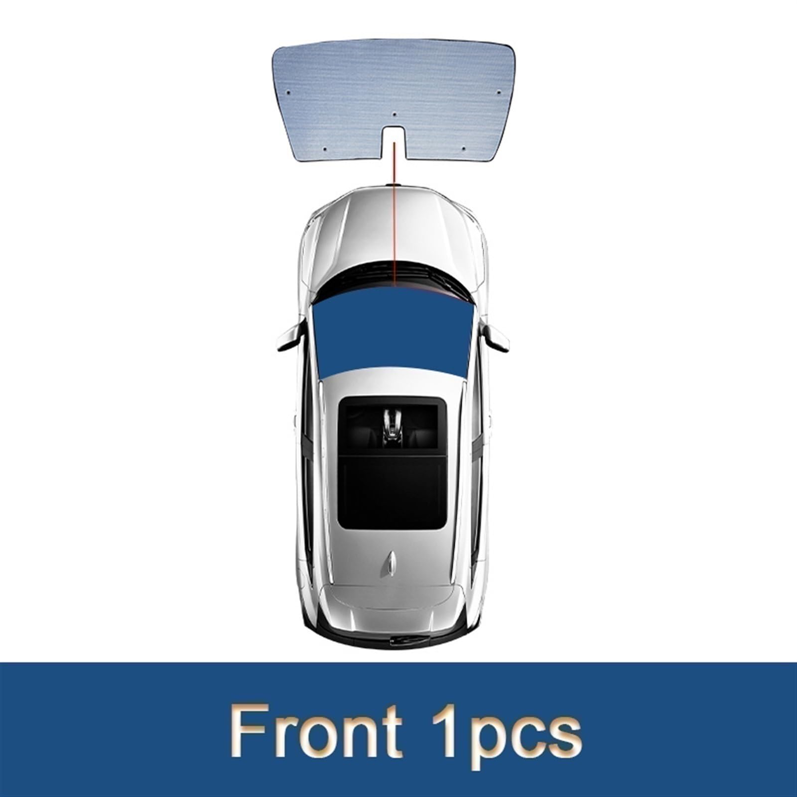 Protector Solar Coche para LYNK&CO 01 2021-2023, Protección UV Parasol Visera Cubierta Parabrisas Protección Privacidad Accesorios Automóvil Coche Parasol Parasol para Parabrisas Coche(Front 1pcs)