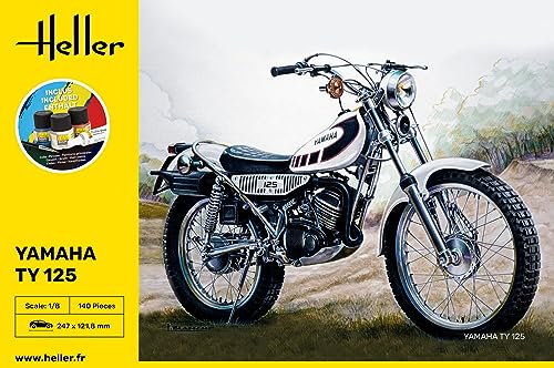 Maquette Moto TY 125 Heller Joustra : le coffret Starter Kit idéal à offrir - 3