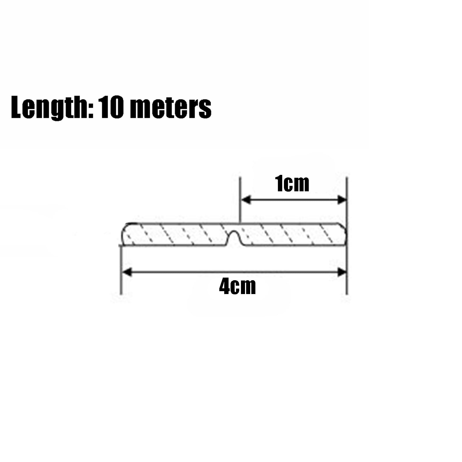 Molduras Decorativas Pared Borde PVC Para Techo Y Pared(Style 4,4cm x 10m)