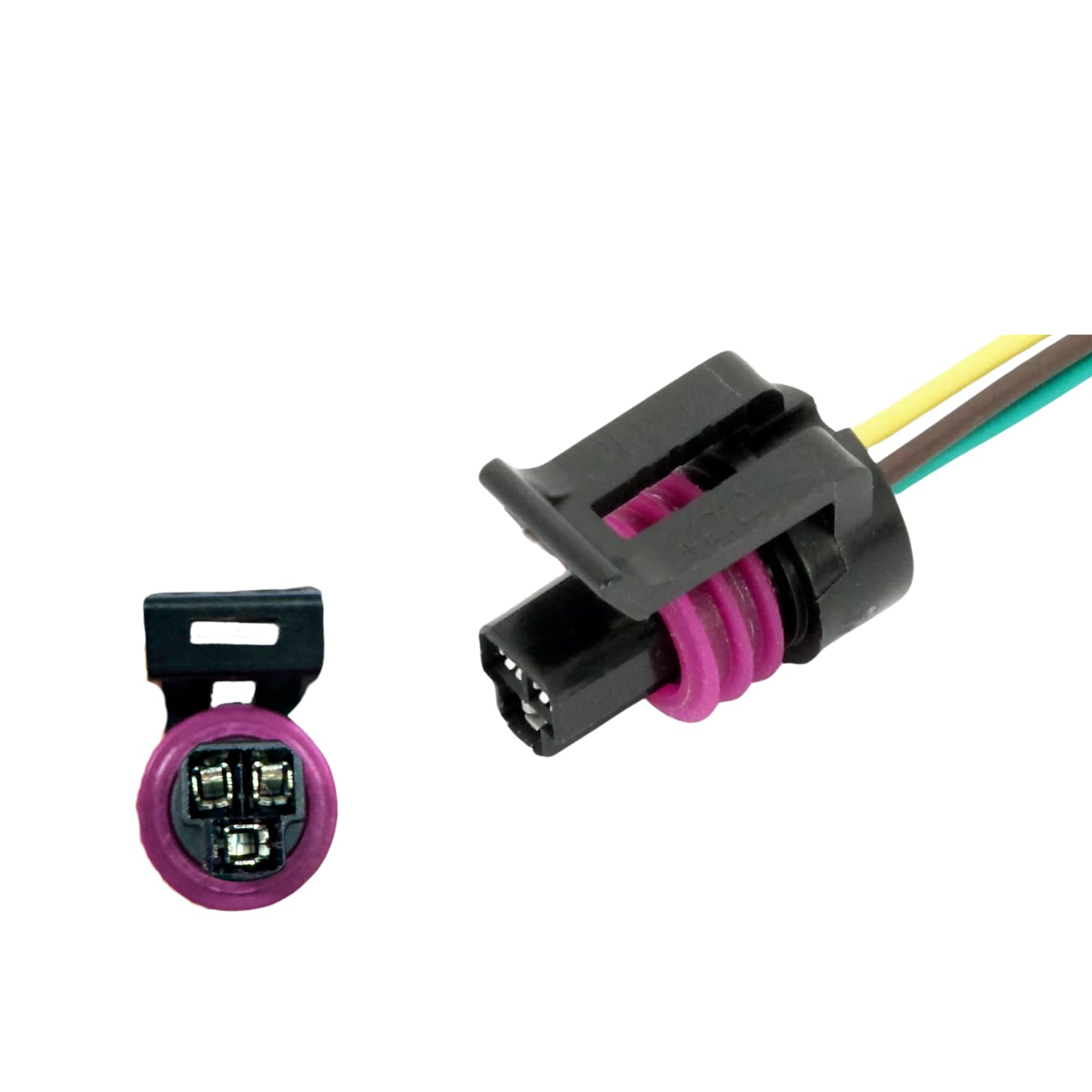 AUTO OCCASION ICP EBP 3Pin Repair Connector Harness Pigtail Compatible with Ford F250 F350 F450 F550 Super Duty 6.0L 7.3L Diesel Powerstroke, Replace 5C3Z12224A, 904-222