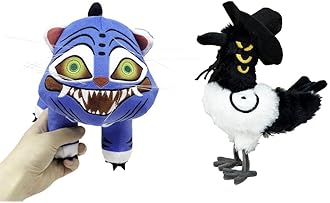 Demon Hunters Plush, 2025 Tiger Toy Cute Plushie Collectible Stuffed Animal For Boys Girls Adults Fans Halloween Birthday Gifts And Desktop Decor For Kids Toys And Plush Collectors (2pcs)