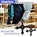 Hakkin 2Pcs 4 in 1 Drill Chuck Key Hand Drill Chuck Wrench, 1/4”, 3/8”, 1/2”, 5/8”, 3/4”, 1” Universal Chuck Key Power Drilling Tool for Home Improvement Repair Tools (Size L+S1)