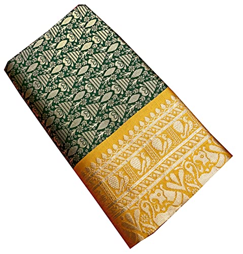 Indian ethnic wedding wear soft lichi silk woven saree for women …
