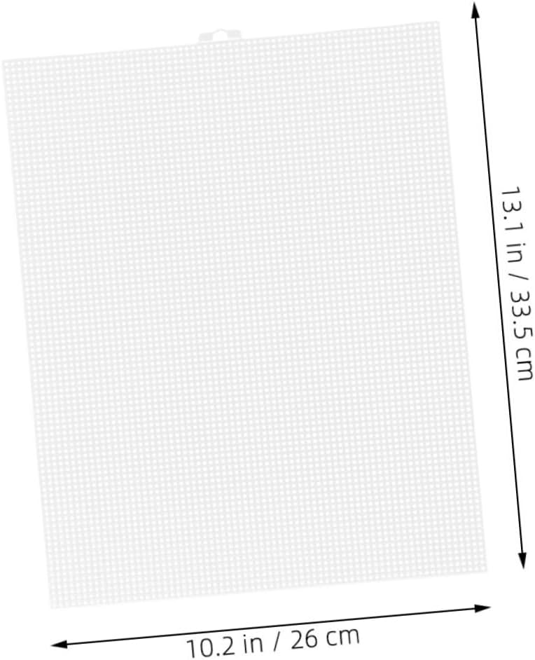 Gadpiparty 5pcs Sheets Plastic Mesh Canvas Sheets for Precise Crafting Embroidery and DIY Projects Transparent Buckram for Yarn Knit and Crochet Crafts Excellent Ventilation and Accurate