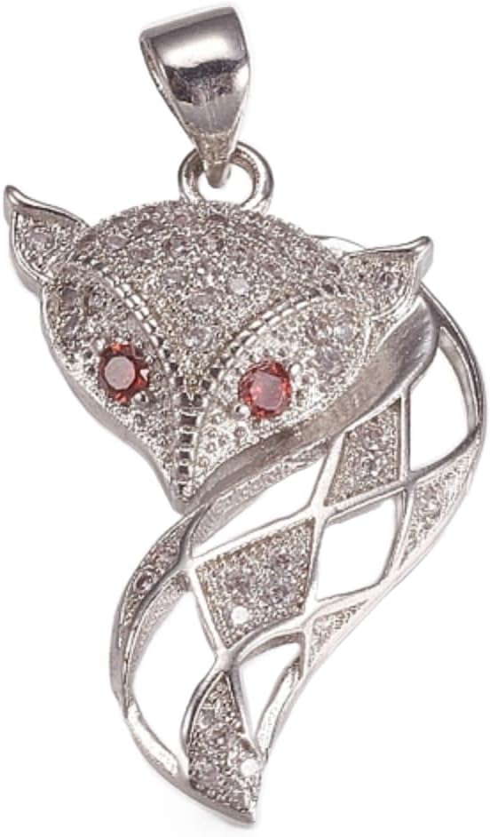 Hotwife Vixen Charm Necklace with CZ Inlay - Perfect for hotwife, Open Marriages and Swingers - Stainless Steel