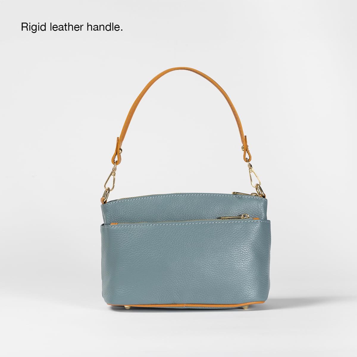 LILLA, women’s crossbody bag in genuine leather. Spacious, elegant, versatile. Artisan-made in Italy. - Image 4