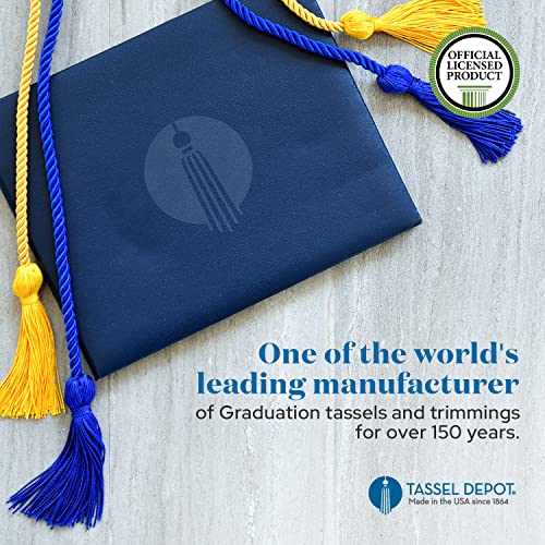 Image of Graduation Honor Cord - Purple /White - Every School Color Available - Made in USA