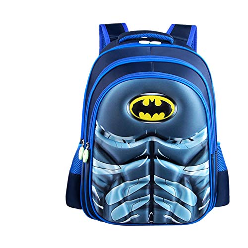 3D Superman Batman Spiderman Capitán América Mochila para niños Escuela Primaria Kindergarten