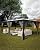 GarveeLife Hardtop Gazebo 12'x20' for All Weather, Double Polycarbonate Sheets Roof, Aluminum Alloy Frame, Net, and Curtain, Permanent Building for Patio, Deck, Backyard, Lawn, and Garden, Gray