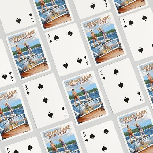 Lantern Press Copake Lake Baraja Poker 52 Cartas miniatura 4