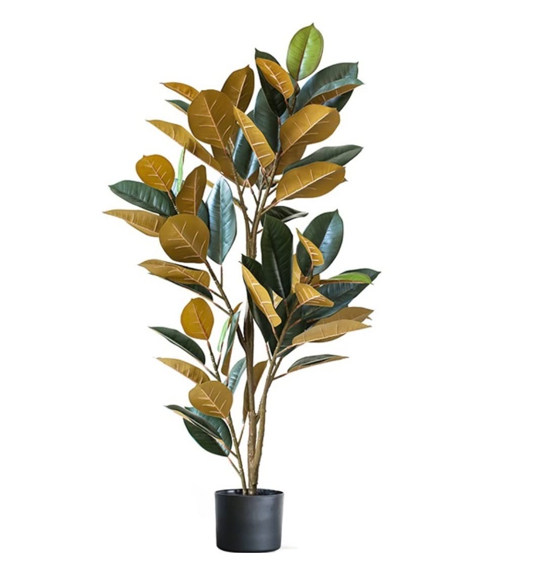 AYCDL Artificial Tree Plants Style Artificial Tree Simulation Plant Potted Rubber Tree Type Bonsai Indoor Decoration Simulation Fake Tree Decoration Artificial Tree,